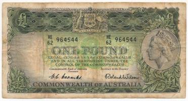 Ausztrália 1953-1960. 1P T:III Australia 1953-1960. 1 Pound C:F Krause 30.