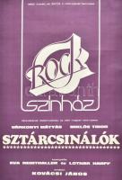 cca 1980 4 db Rock Színházas plakát, kis gyűrődésekkel, 70x50 cm, 68x46.5 cm, 83,5x56 cm, 80,5x56,5 cm