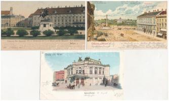 Wien, Vienna, Bécs - 12 pre-1905 postcards