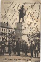1906 Zombor, Sombor; Schweidel József szobor, csendőr. Kaufmann B. kiadása / statue, monument, gendarme (EB)