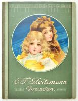 cca 1900 Gleitsmann E. T. festékgyárak mintaalbuma, elején litho képpel + a Hasznos Közlemények II. évfolyamának 5. száma
