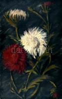 Rafael jelzéssel: Virágcsendélet. Olaj, vászon. Fa keretben. 77×47 cm
