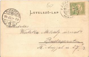 1904 Esztergom, Szentgyörgymezői rész, Bazilika és Papnevelőintézet látképe, utca (EK)