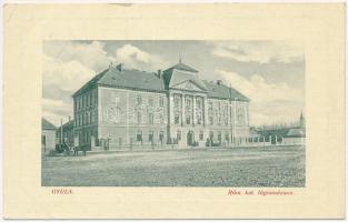 1915 Gyula, Római katolikus főgimnázium, lovaskocsi. W. L. Bp. 6532-38. (Rb)