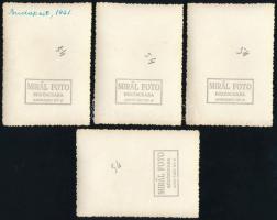 1941 Bp. Városliget, Budapesti Nemzetközi Vásár, 4 db fotó, Mihál fotó Békéscsaba pecséttel, jó álla...