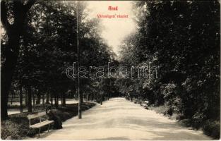 1910 Arad, Városliget / park (EK)