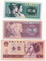 Kína 1980. 2J + 5J + 1Y T:I,III China 1980. 2 Jiao + 5 Jiao + 1 Yuan C:UNC,F