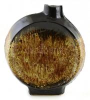 Zsolnay pirogránit váza, jelzett, lepattanásokkal, 39x33 cm