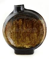 Zsolnay pirogránit váza, jelzett, lepattanásokkal, 39x33 cm