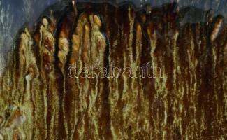 Zsolnay pirogránit váza, jelzett, lepattanásokkal, 39x33 cm