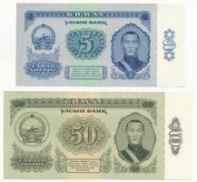 Mongólia 1966. 5T + 50T T:I,I-  Mongolia 1966. 5 Tugrik + 50 Tugrik C:UNC,AU
