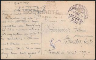 1917 Tábori posta képeslap "TP 632", 1917 Field postcard "TP 632"