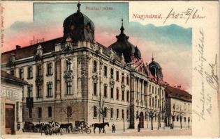 1905 Nagyvárad, Oradea; Pénzügyi palota. Özv. Erényi S. kiadása / financial palace (szakadás / tear)