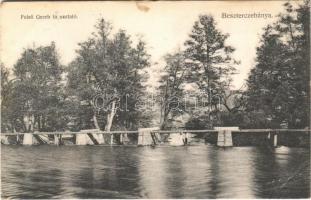 1907 Besztercebánya, Banská Bystrica; Felső gereb faúsztató. Ivánszky Elek kiadása / dam (EB)