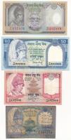 Nepál ~1983-2005.1R-50R (4xklf) T:I-III- Nepal ~1983-2005. 1 Rupee - 50 Rupees (4xdiff) C:UNC-VG