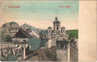 1910 Selmecbánya, Banská Stiavnica; város részlet, látkép. Grohmann kiadása / general view (EK)