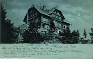 1900 Graz, Schöcklhaus Stubenberghaus / mountain hotel, night (EK)
