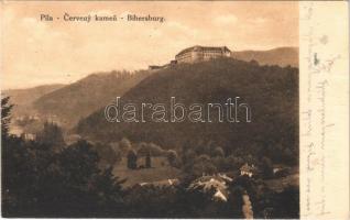 1928 Cseszte, Castá; Vöröskő vára. Samuel May kiadása / Bibersburg / Hrad Cerveny Kamen / castle