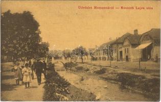 1914 Homonna, Humenné; Kossuth Lajos utca, üzlet. W. L. (?) 2013. Fejes Jakab kiadása / street view, shop (r)