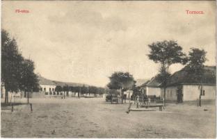 1911 Tornóc, Trnovec nad Váhom; Fő utca, üzlet. Schenk Márk kiadása / main street, shop (EK)