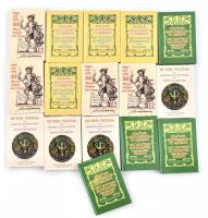 Vegyes ex libris tétel, 4x4 db:   Horváth, Hilda: Magyar szecessziós ex librisek. Art nouveau bookplates from Hungary. Szerk.: Ch. J. Blase. Ford.: Charles Kiddle. Bp.-Békéscsaba,2016, Cellmed Invest Bt.-HMBBSI. Angol és magyar nyelven. Kiadói kartonált papírkötésben. Számozott (300/257.,239., 166.,164.) példányok.;  Horváth, Hilda: Külföldi szecessziós ex librisek. Art nouveau bookplates from all over Europe. Szerk.: Ch. J. Blase. Fordította: Charles Kiddle. Bp.-Békéscsaba,2016, Cellmed Invest Bt.-HMBBSI. Angol és magyar nyelven. Kiadói kartonált papírkötésben. Számozott (300/255., 223.,085.,224.) példányok.;  In vino veritas. Boros exlibrisek. Bookplates on wine. Szerk.: K. Balázs. G. Unzelman. Bp.-Békéscsaba,2014, Cellmed Invest Bt.-HMBBSI. Angol és magyar nyelven. Kiadói kartonált papírkötésben. Számozott (200/121.,084., 091.,096.) példányok.;  Magyar orvosi ex libris 33. Physicians bookplates from Hungary. Bp.-Békéscsaba,2015, Cellmed Invest Bt.-MMBKT. Angol és magyar nyelven. Kiadói kartonált papírkötésben. Számozott (200/021.,163.,103.,169.) példányok.;