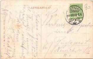 1911 Galánta, Fő utca, üzletek, lovaskocsi. W. L. Bp. 4474. / main street, shops, horse-drawn carria...