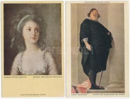 4 db RÉGI művész motívum képeslap / 4 pre-1945 art motive postcards: Julius Bard