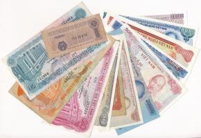 13db-os vegyes vietnámi bankjegy tétel, közte több hajtatlan darab T:I-III 13pcs of various vietnamese banknotes, including several unfolded pieces C:UNC-F