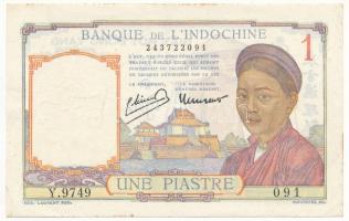 Francia Indokína 1946. 1P T:III szép papír French Indo-China 1946. 1 Piastre C:F fine paper Krause 54.
