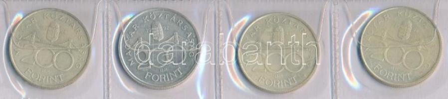 1992-1994. 200Ft Ag (4db, 2xklf) T:2 patina