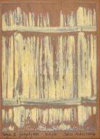 Sáros András Miklós (1945-): Tanya II., 1997. Hidegtű, papír, jelzett, művészpéldány E.A. I/III. Üvegezett fa keretben, 18x15 cm