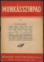 Ascher Oszkár - Bálint Lajos - Gábor Andor: Munkásszínpad. Bp., 1945, Szikra. Kiadói papír kötésben, 46p.