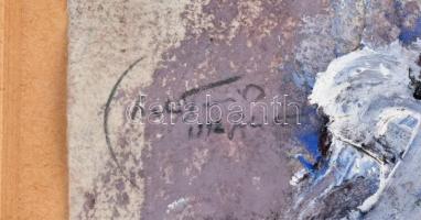 Szabó Tamás (1952-): Leonardo után (Anghiári csata), 1992. Vegyes technika, merített papír, jelzett....