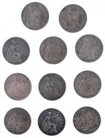 Nagy-Britannia 1897-1966. 1p Br (11x) T:2-3 Great Britain 1897-1966. 1 Penny Br (11x) C:XF-F