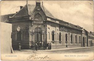 1907 Komárom, Komárno; Báró Eötvös József utca, menház. E.D.K. 119. / street view, shelter (EB)