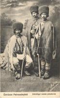 1911 Petrozsény, Petrosani; Zsil-völgyi román parasztok. Adler fényirda 1703. / Romanian folklore from Jiu Valley (Valea Jiului) (EK)