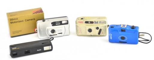 4 db fényképezőgép: Tianma M-900, PC-606, Kodak Star 110, Mikona