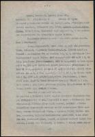 1940 Nagyszénás zsidó ingatlanjainak felmérése hitelesített jegyzőkönyv és egy jelentés másolat