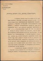 1940 Teleki Pál facsimile aláírásával ellátott rendelkezés e a zsidótörvény földbirtokokkal kapcsolatos rendelkezéseinek végrehajtásáról.