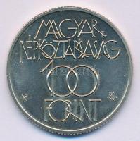 1983. 100Ft alpakka "Széchenyi István" eredeti tokban, tanúsítvánnyal + 1985. 100Ft alpakk...