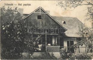 1927 Válaszút, Rascruci; Református papilak. Fogyasztási Szövetkezet kiadása / Calvinist rectory + "Gödöllő nagyközség levente egyesülete" (fl)