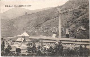 1921 Kristyor, Hunyadkristyor, Criscior; Aranyzúzda, gyár. D.K.F.E. 1915-28. / gold mine, factory