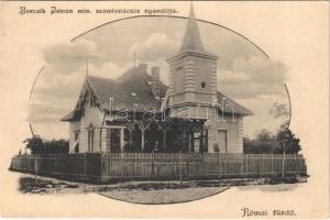 1903 Budapest III. Rómaifürdő, Római fürdő; Berczik István min. számtanácsos nyaralója, villa