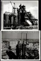 cca 1950-55 Leichtner Erzsébet (1915-2007): Sztálinváros (mai Dunaújváros) építése, 10 db jelzés nél...