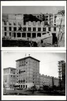 cca 1950-55 Leichtner Erzsébet (1915-2007): Sztálinvárosi (mai Dunaújváros) építkezések. 10 db jelzé...