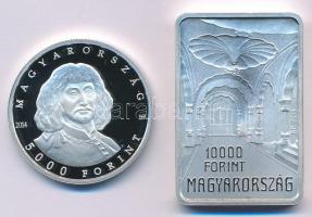 2014. 5000Ft Ag "Zrínyi Miklós" tanúsítvánnyal + 2014. 10.000Ft Ag "Lechner Ödön halá...