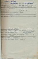 cca 1960-1970 Vegyes sporttal, nagyrészt a FTC-vel (labdarúgás, atlétika) kapcsolatos jegyzet gyűjte...