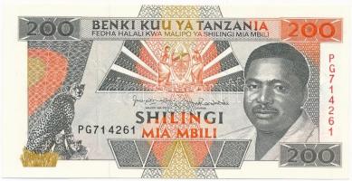 Tanzánia 1993. 200Sh T:I Tanzania 1993. 200 Shilingi C:UNC Krause 25.b