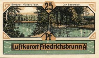 Német Birodalom/Weimari Köztársaság/ Friedrichsbrunn 1921. 25Pf(2x) + 50Pf(2x) + 75Pf(2x) 6klf db, t...