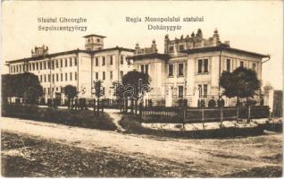 1923 Sepsiszentgyörgy, Sfantu Gheorghe; Dohánygyár / Regia Monopolului statului / tobacco factory